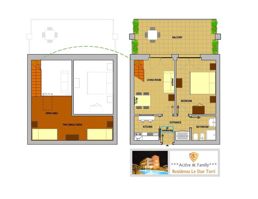 Апарт отель Residenza Le Due Torri Рива-дель-Гарда Экстерьер фото